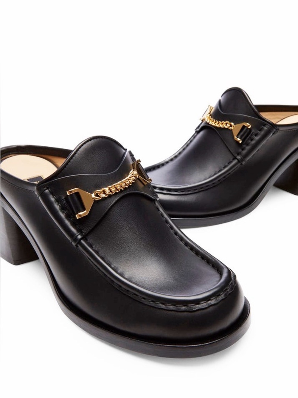 🆕{Hyusto}Janet Leather Loafer Mules